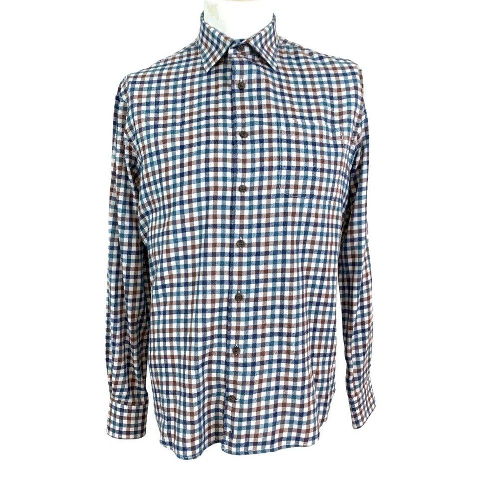JOHNNIE-O Mens Medium Mariner Hangin' Out Button Long Sleeve Tweener JMWL5420